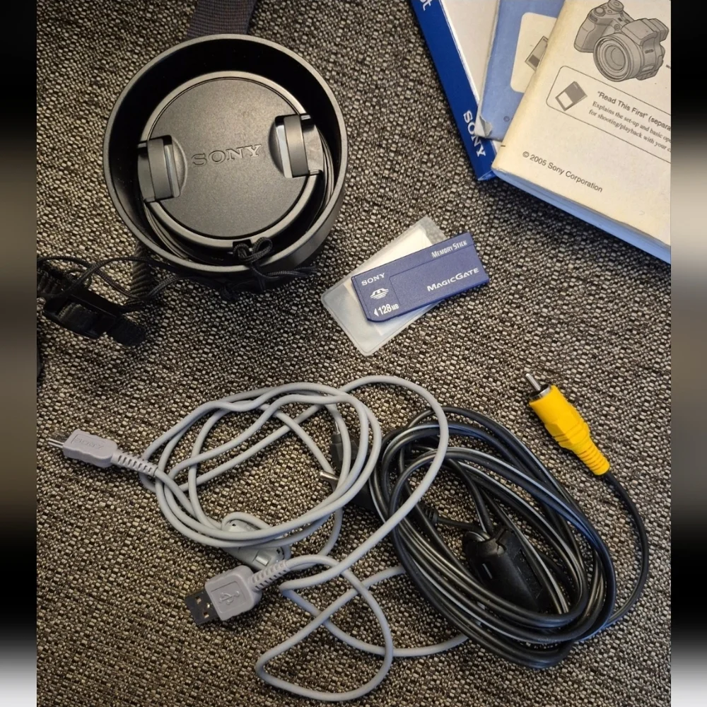 Sony Cyber-Shot DSC-H1 Camera W/ 12x Optical Zoom And Accessories